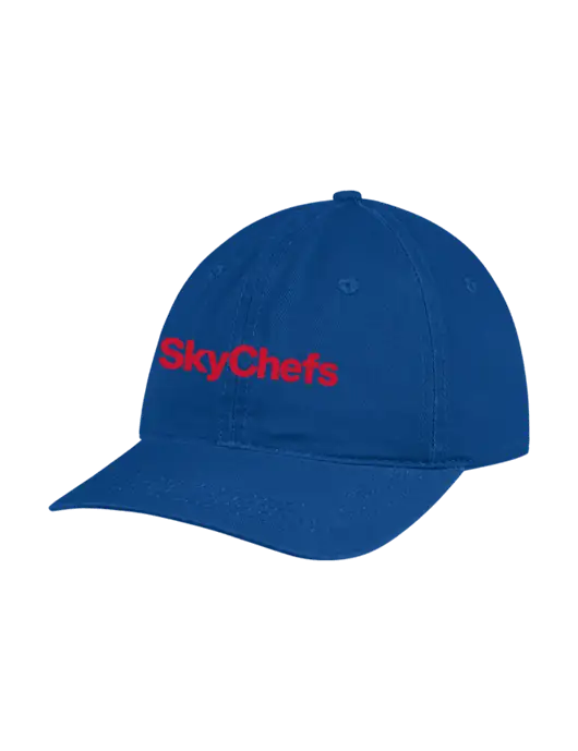 Garment Washed Unstructured Twill Royal Cap w/Sky Chefs Logo