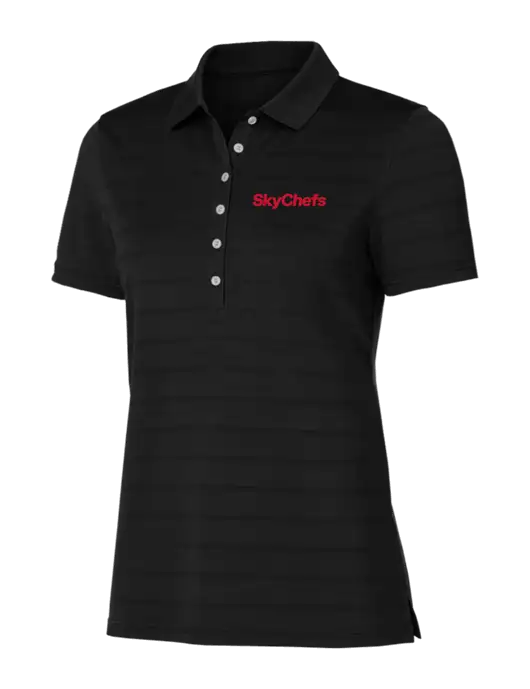 Callaway Womens Black Ventilated Polo w/Sky Chefs Logo