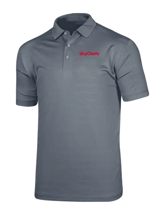 Callaway Vibrant Light Grey Ventilated Polo w/Sky Chefs Logo