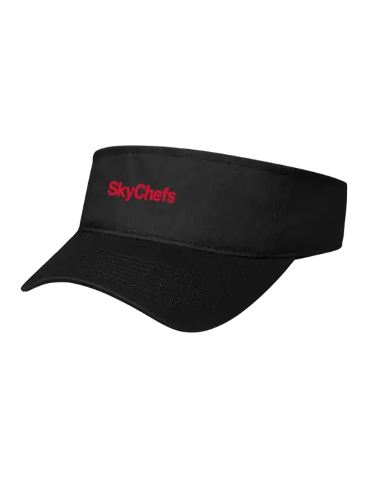 Black Cap Visor w/Sky Chefs Logo