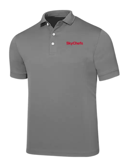 Callaway Ottoman Medium Grey Polo w/Sky Chefs Logo