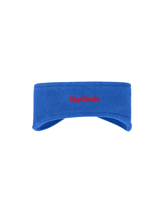Royal Stretch Fleece Headband w/Sky Chefs Logo