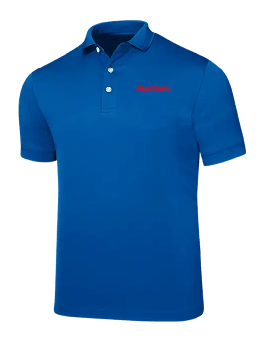 Callaway Ottoman Royal Blue Polo w/Sky Chefs Logo