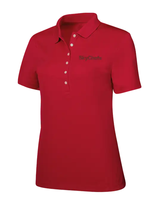 Callaway Womens Ottoman Red Polo w/Sky Chefs Logo