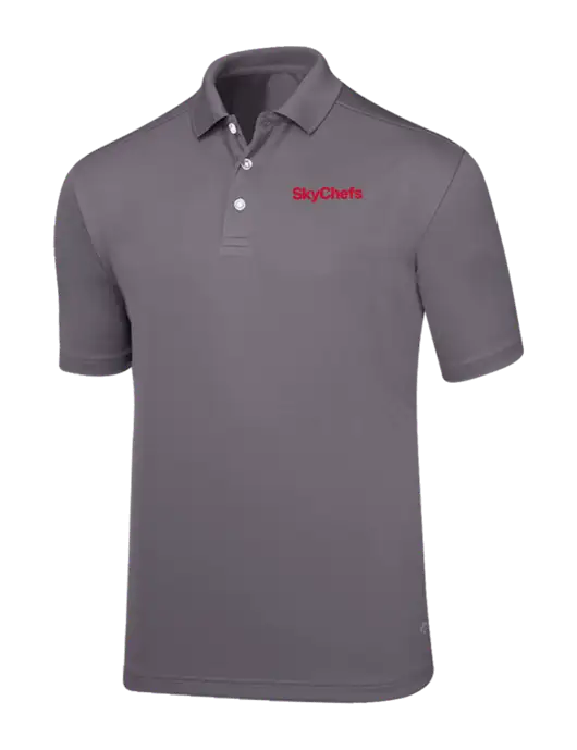 Callaway Core Medium Grey Performance Polo w/Sky Chefs Logo