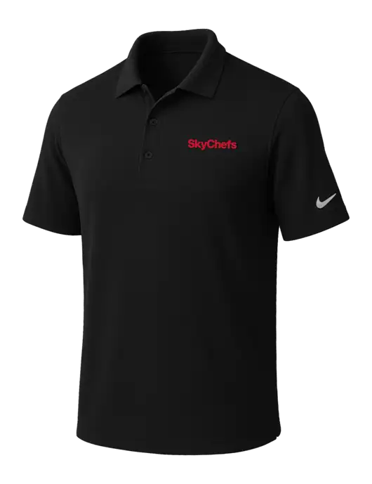 NIKE Black Dri-Fit Micro Pique Polo w/Sky Chefs Logo