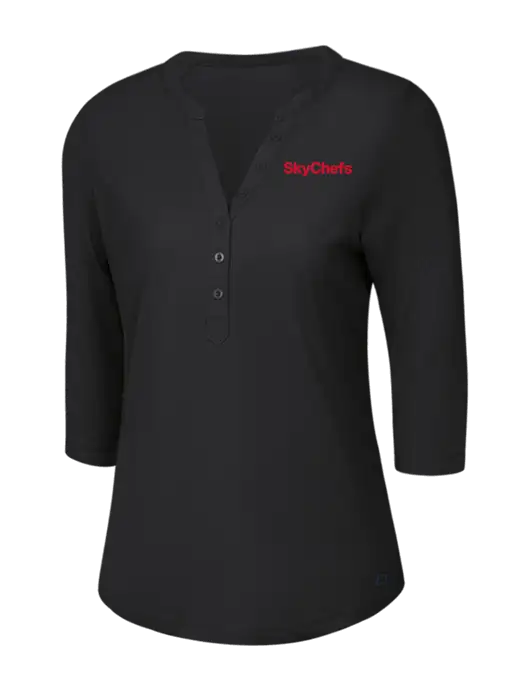 OGIO Blacktop Jewel Henley w/Sky Chefs Logo