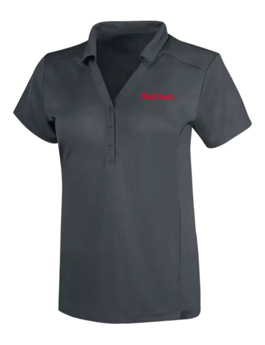 OGIO Dark Grey Womens Framework Polo w/Sky Chefs Logo