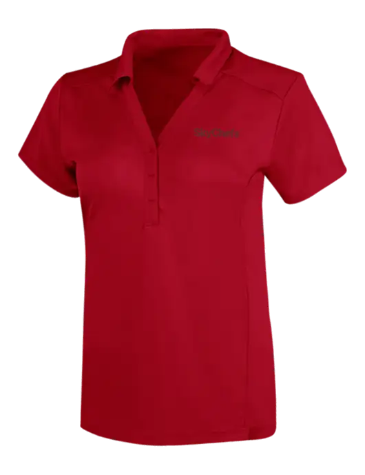 OGIO Red Womens Framework Polo w/Sky Chefs Logo