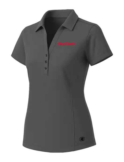 OGIO Womens Medium Grey ONYX Polo w/Sky Chefs Logo