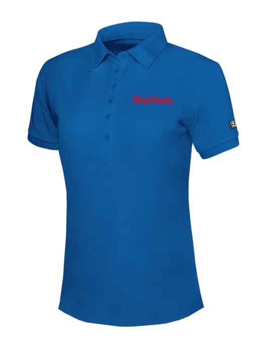 OGIO Womens Royal Blue Jewel Polo w/Sky Chefs Logo
