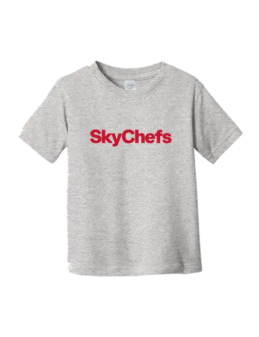 Rabbit Skins Light Grey Heather Toddler Fine Jersey Tee w/Sky Chefs Logo