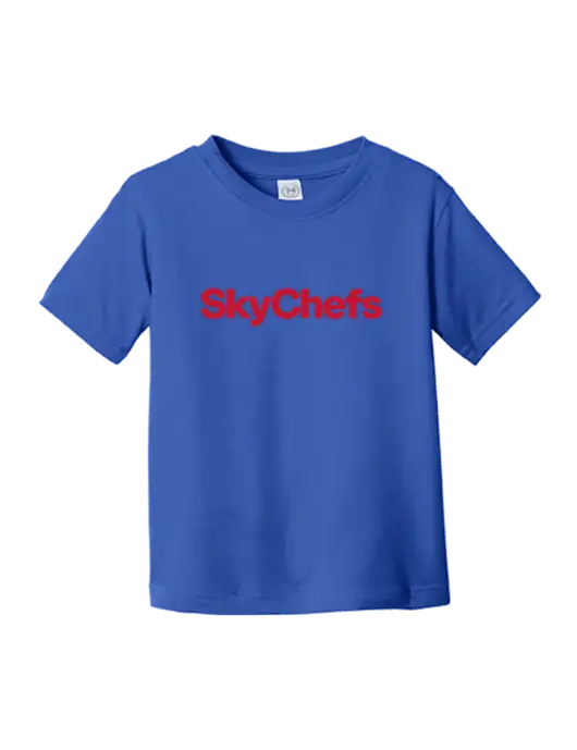 Rabbit Skins Royal Toddler Fine Jersey Tee w/Sky Chefs Logo