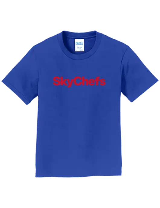 Youth Ring Spun Royal 4.5 oz T-Shirt w/Sky Chefs Logo