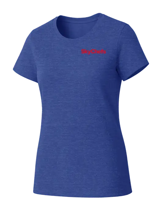Womens Seriously Soft Royal Frost T-Shirt w/Sky Chefs Logo