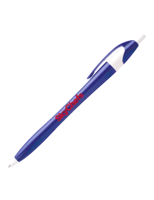 Novella Royal/White Executive Pen - Blue Ink w/Sky Chefs Logo