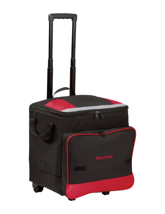 Red Rolling Cooler w/Sky Chefs Logo