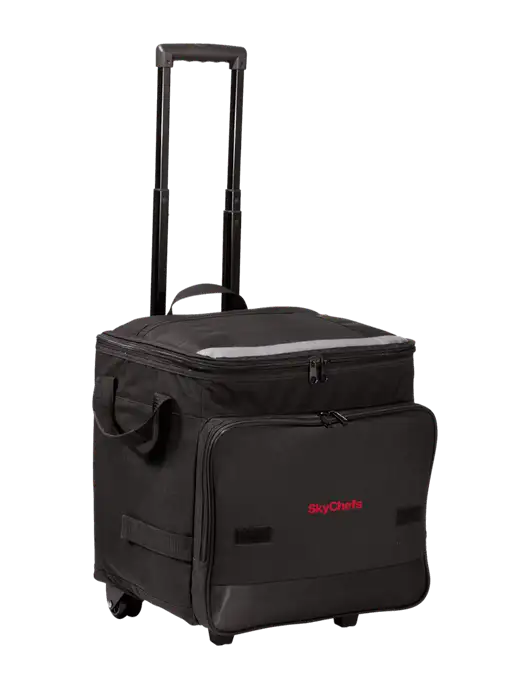 Black Rolling Cooler w/Sky Chefs Logo