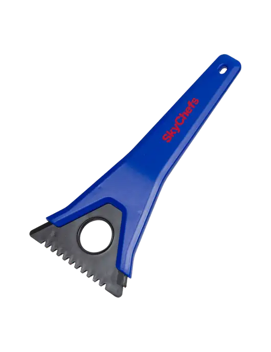 TriBlade Blue Windshield Scraper w/Sky Chefs Logo