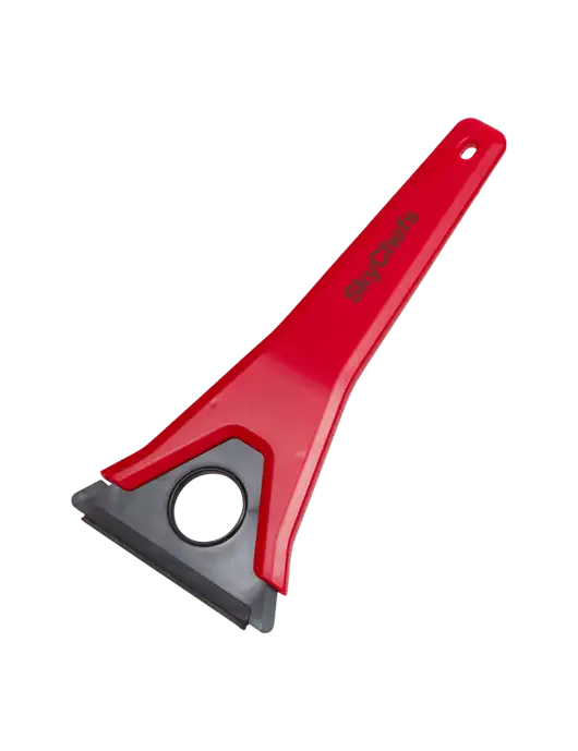 TriBlade Red Windshield Scraper w/Sky Chefs Logo