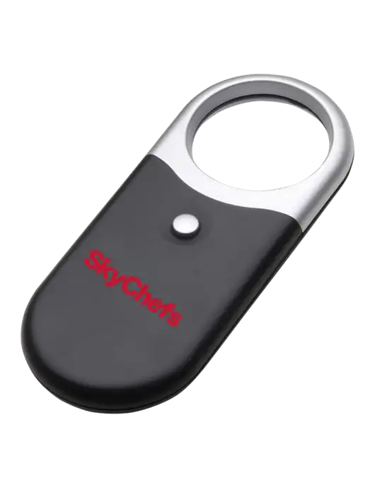 Compact Black Magnifier Light w/Sky Chefs Logo