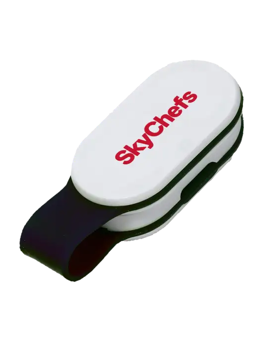 Magna Clip Black Personal Safety Light w/Sky Chefs Logo