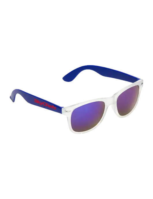 Key West Blue Mirrored Sunglasses w/Sky Chefs Logo