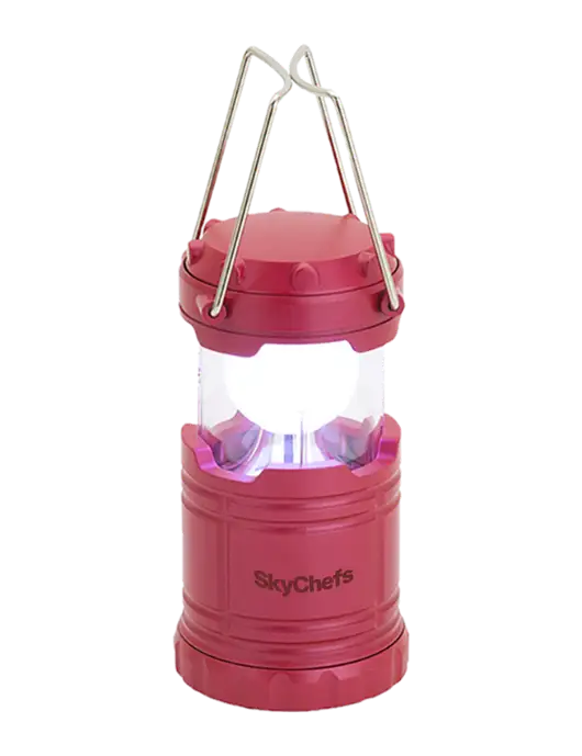 Red Mini Retro Lantern w/Sky Chefs Logo