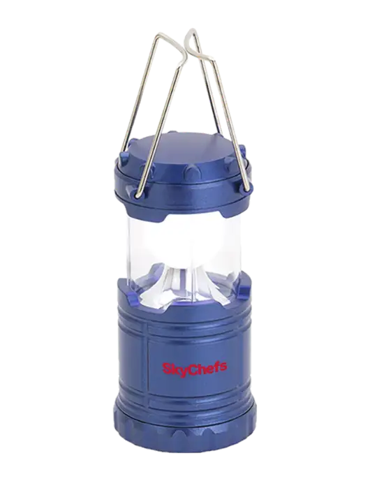 Blue Mini Retro Lantern w/Sky Chefs Logo