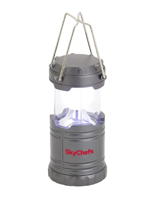 Gunmetal Mini Retro Lantern w/Sky Chefs Logo