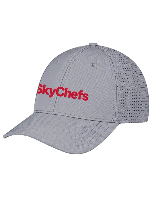 Grey Performance Stretchable Cap Hook & Loop w/Sky Chefs Logo