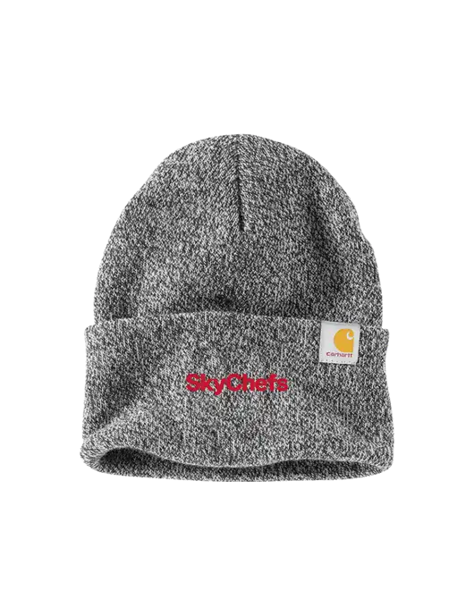 Carhartt Medium Grey Heather Watch Cap 2.0 w/Sky Chefs Logo