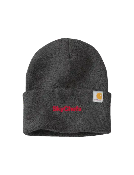 Carhartt Dark Grey Watch Cap 2.0 w/Sky Chefs Logo