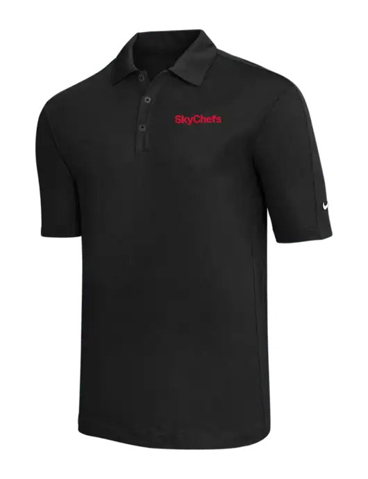 Nike Black Tech Sport Dri-FIT Polo w/Sky Chefs Logo