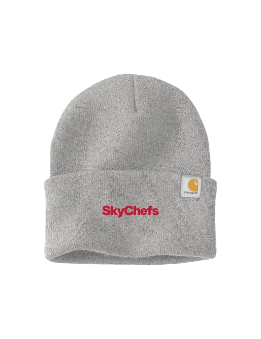 Carhartt Light Grey Heather Watch Cap 2.0 w/Sky Chefs Logo