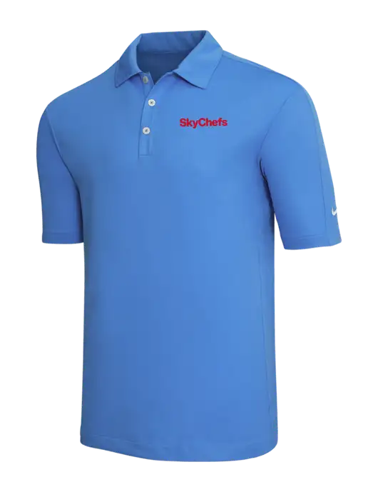 Nike Light Royal Blue Tech Sport Dri-FIT Polo w/Sky Chefs Logo
