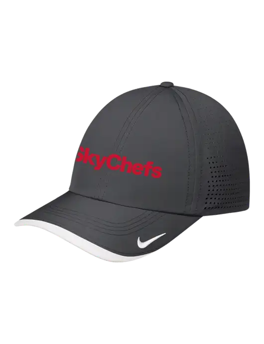 Nike Dark Grey/White Dri-FIT Perforated Performance Cap w/Sky Chefs Logo