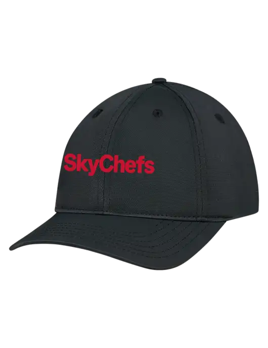Black Nylon Twill Performance Cap w/Sky Chefs Logo