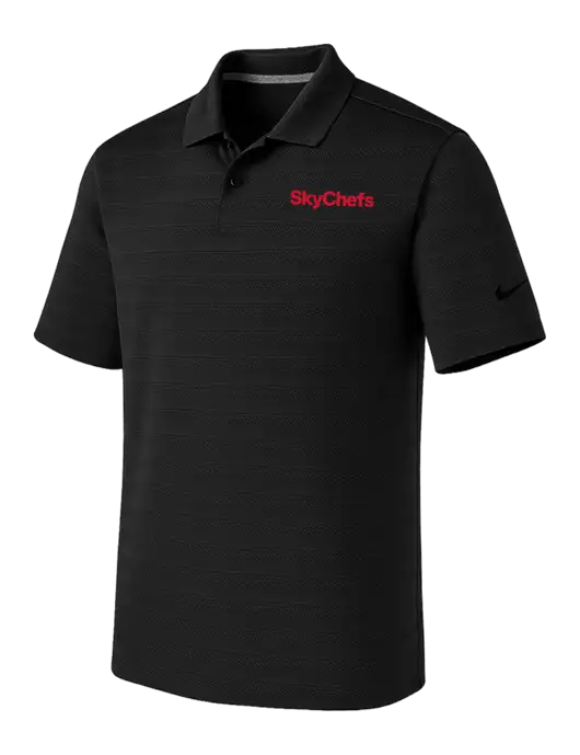 Nike Black Dri-FIT Vapor Jacquard Polo w/Sky Chefs Logo