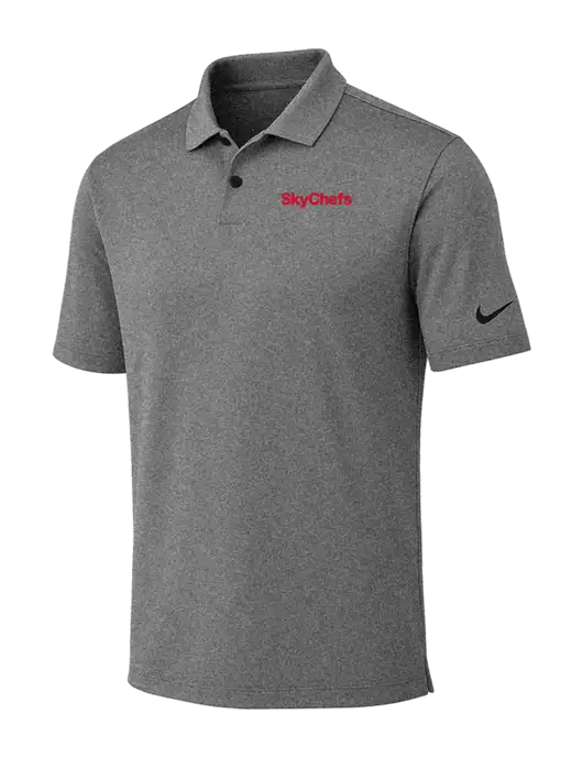 Nike Dark Grey Heather Dri-FIT Vapor Polo w/Sky Chefs Logo