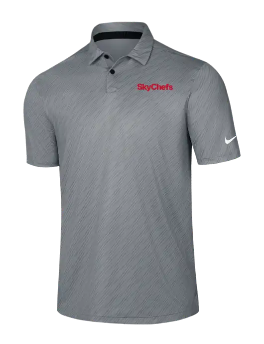 Nike Medium Grey Vapor Dash Polo w/Sky Chefs Logo