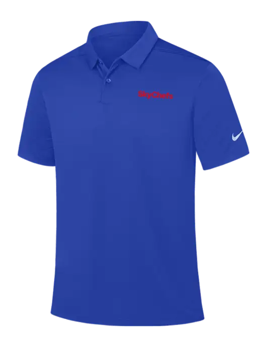 Nike Dark Royal Dry Essential Solid Polo w/Sky Chefs Logo