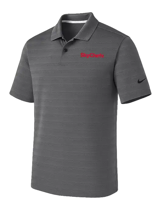 Nike Dark Medium Grey Dri-FIT Vapor Jacquard Polo w/Sky Chefs Logo