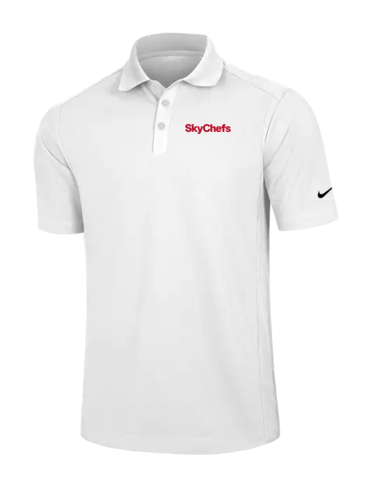Nike White Dri-FIT Classic Polo w/Sky Chefs Logo