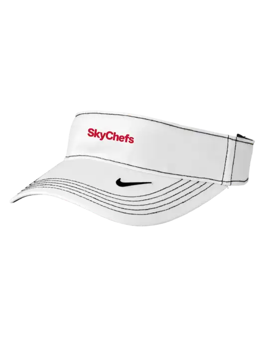 Nike White Dri-FIT Ace Visor w/Sky Chefs Logo