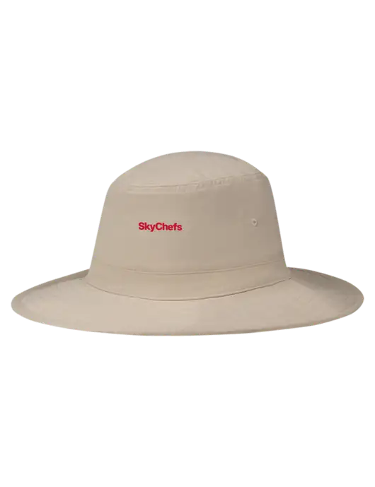 Tan Booney Sun Hat w/Sky Chefs Logo