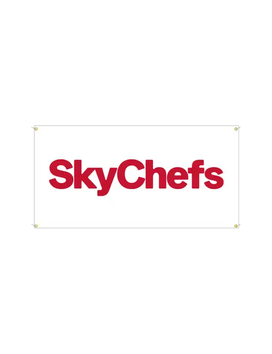 Vinyl Banner 48" x 24"  w/Sky Chefs Logo
