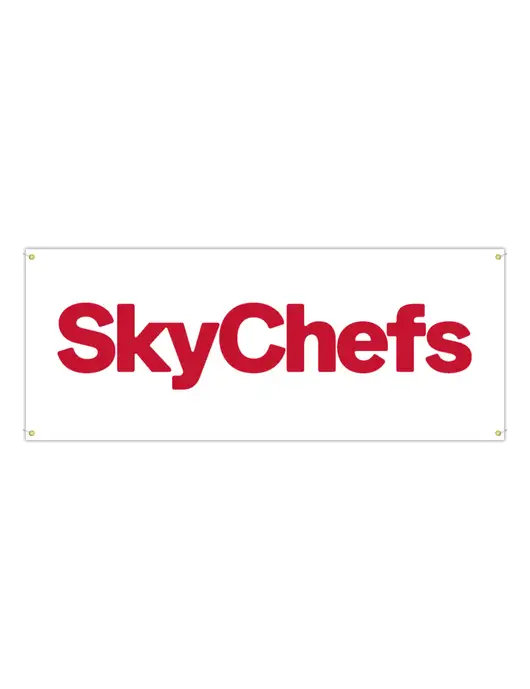 Vinyl Banner 120" x 48" w/Sky Chefs Logo