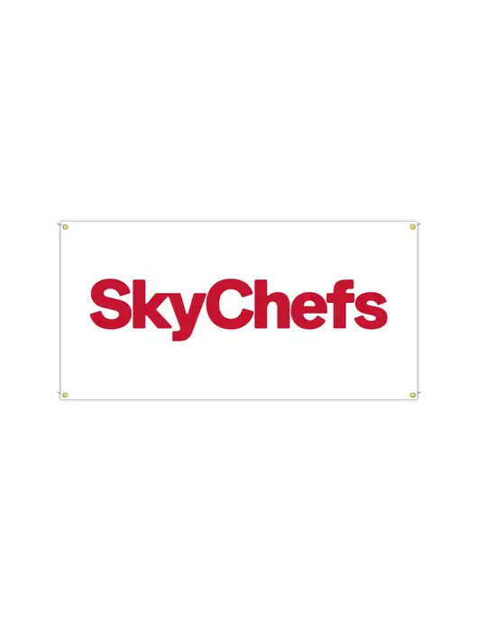 Vinyl Banner 72" x 36"  w/Sky Chefs Logo