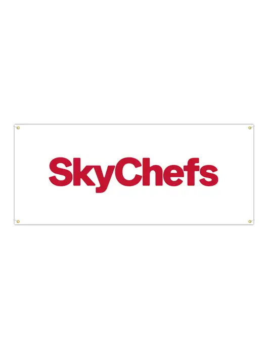 Vinyl Banner 72" x 30" w/Sky Chefs Logo